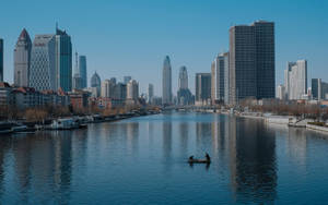 Tianjin River Landscape Wallpaper