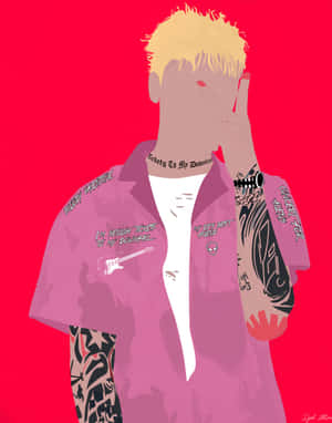 Tickets To My Downfall Machine Gun Kelly Minimalist Wallpaper