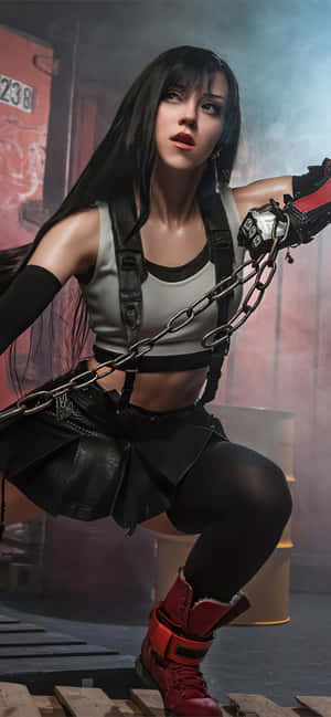 Tifa Lockhart Cosplay Final Fantasy7 Remake Wallpaper