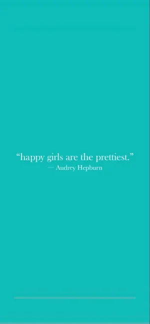 Tiffany Blue Audrey Hepburn Quote Wallpaper