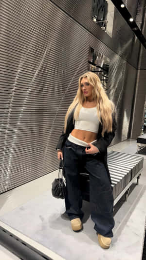 Tiffany Stratton Casual Street Style Wallpaper