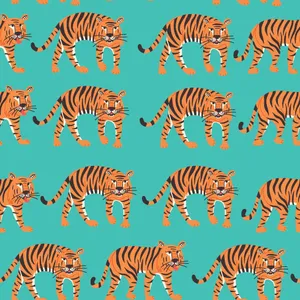 Tiger Pattern Aesthetic Background Wallpaper
