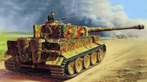 Tiger Tank Battlefield Icon Wallpaper