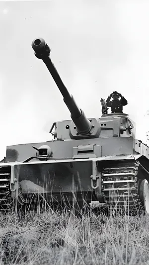 Tiger Tank Front View Wallpaper