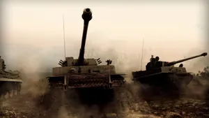 Tiger Tank In Battle Wallpaper