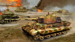 Tiger Tank In Battle Wallpaper