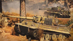 Tiger Tank In Battle Wallpaper