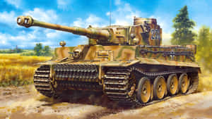 Tiger Tank In Battlefield Wallpaper