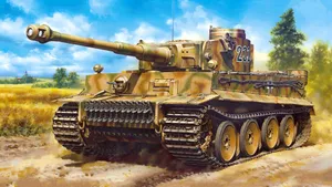 Tiger Tank In Battlefield Wallpaper