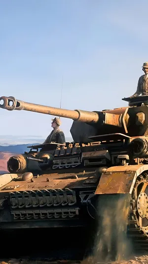 Tiger Tank In Desert Warfare Wallpaper