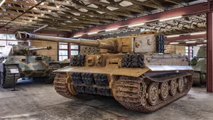 Tiger Tank In Museum Wallpaper