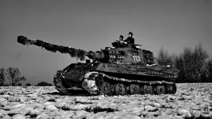 Tiger Tank In Winter Terrain Wallpaper