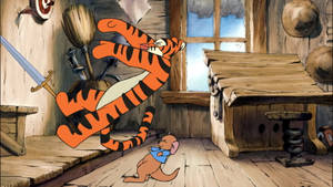 Tigger And Roo Fall Wallpaper