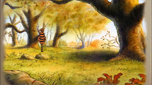 Tigger Forest Hop Wallpaper