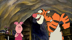 Tigger Piglet Cave Wallpaper