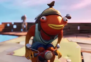 Tiko Riding Red Motorcycle Wallpaper