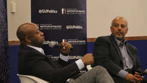 Tim Scott Holding Microphone Wallpaper