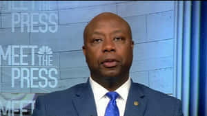 Tim Scott On Meet The Press Tv Program Wallpaper