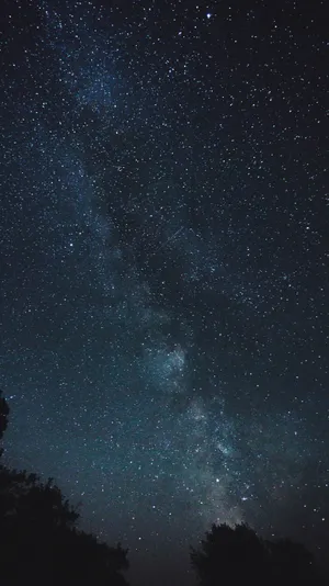Time-lapse Photograph Galaxy Iphone Wallpaper