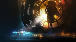 Time, Music, And Light Wallpaper