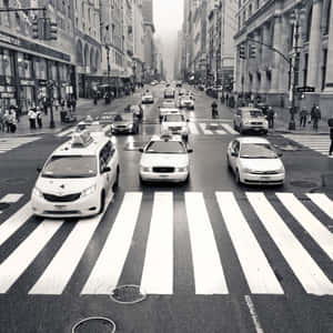 Timeless Elegance Of Black And White Streets Wallpaper