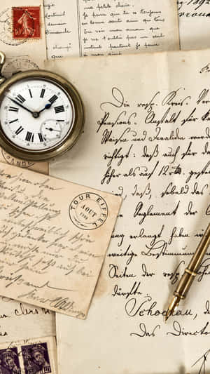 Timeless Epistles Vintage Postcards Wallpaper