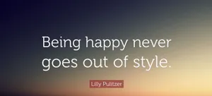 Timeless Happiness Quote Lilly Pulitzer Wallpaper