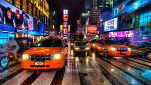 Times Square New York City At Night Wallpaper
