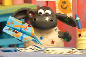 Timmy Time Crafty Sheep Wallpaper