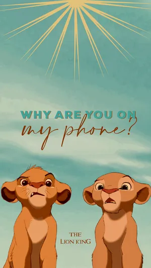 Timon And Pumbaa Enjoying Their Time In The African Savanna Wallpaper