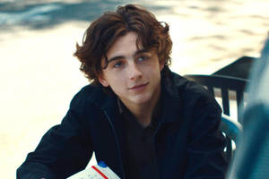 Timothée Chalamet All Black Outfit Wallpaper