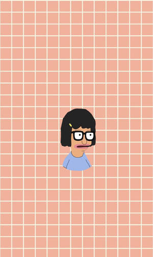 Tina Belcher With Pink Lipstick Wallpaper