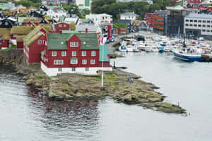 Tinganes Peninsula At Thorshavn Wallpaper