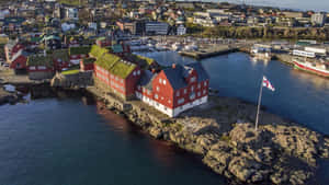 Tinganes Rock Promontory Wallpaper