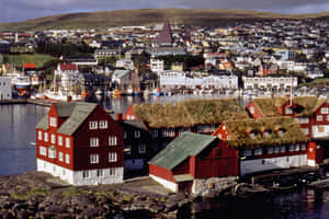 Tinganes Vintage Style Wallpaper