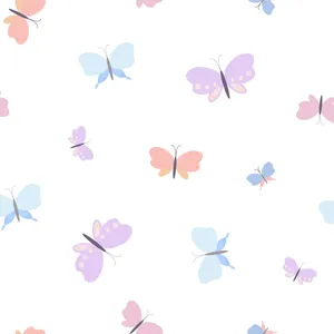 Tiny And Cute Pastel Butterflies Wallpaper