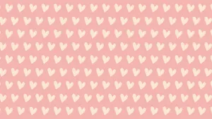 Tiny White Hearts Valentines Day Desktop Wallpaper