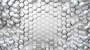 Titanium Hexagonal Structure Wallpaper