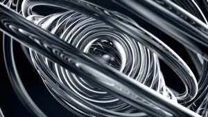 Titanium Metal Structure Wallpaper