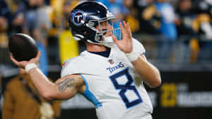 Titans Quarterback Action Shot Wallpaper