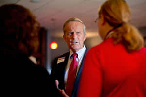 Todd Akin Speaking Red Tie Wallpaper