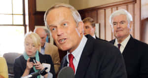 Todd Akin Widescreen Being Interviewed Wallpaper