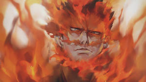 Todoroki Family Flame Hero: Endeavor Wallpaper