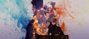 Todoroki Family Widescreen Artwork Wallpaper