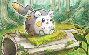 Togedemaru In A Forest Wallpaper