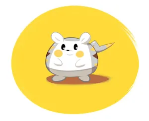Togedemaru In A Yellow Circle Background Wallpaper