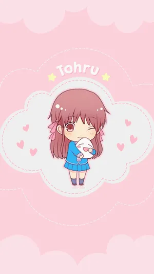 Tohru Honda Chibi Art Fruits Basket Anime Wallpaper