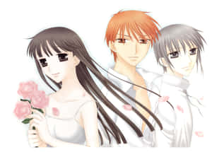 Tohru Kyo And Yuki Fruits Basket Anime Fan Art Wallpaper