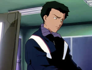 Toji Suzuhara In Action From The Iconic Series Neon Genesis Evangelion Wallpaper