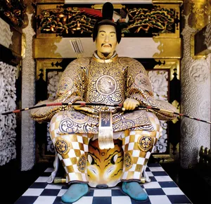 Tokugawa Shogunate Emblem In Golden Glory Wallpaper